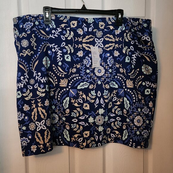 Women's tropical blue patterned skort, Size 20, NWT - Picture 2 of 6